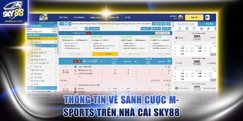 Thông tin sơ lược về sảnh cược M-Sports trên nhà cái SKY88